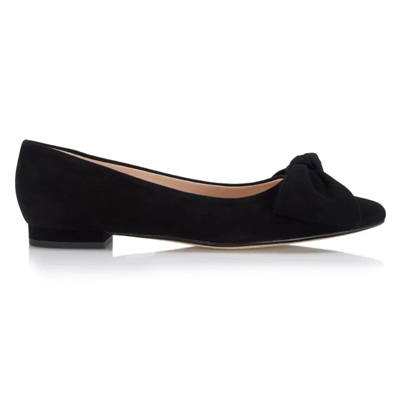 Bow Flat - Black sold by Nicki Hoyne