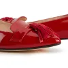Flat Point Toe Tassel Shoe - Patent Red sold by Nicki Hoyne
