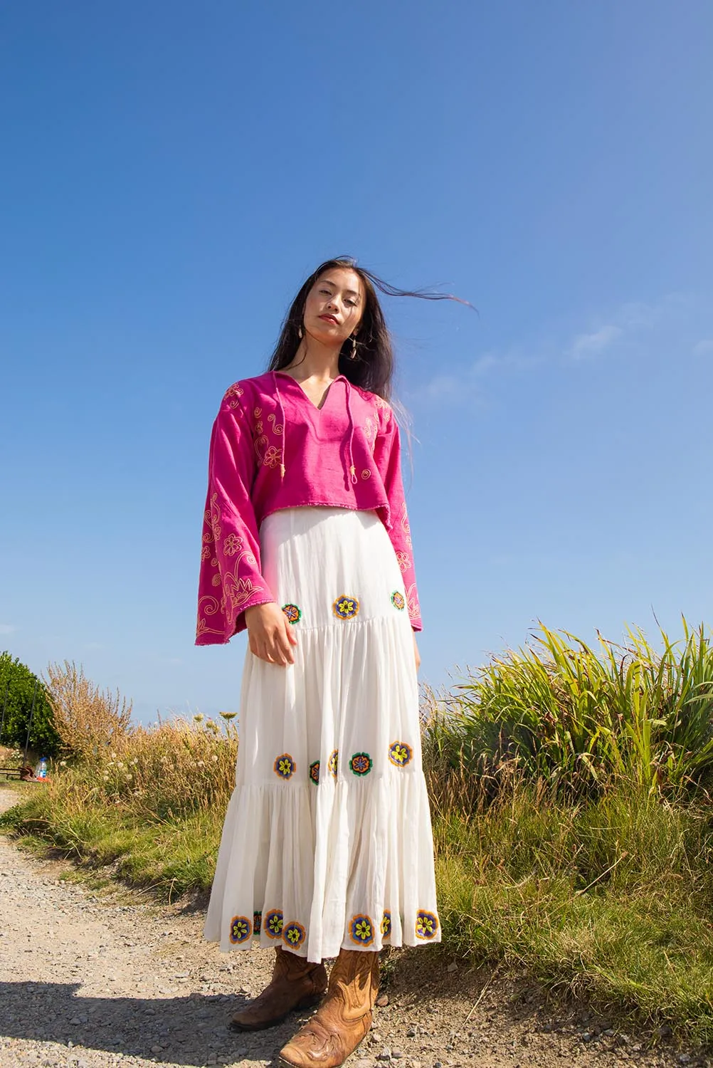 The pink Loah Top sold by Feri product image thumbnail 2