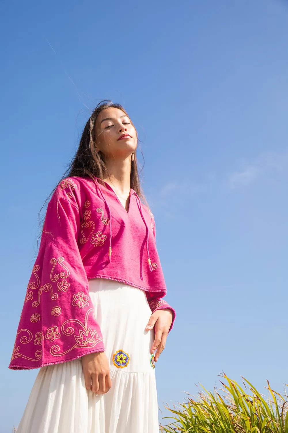 The pink Loah Top sold by Feri