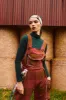 Clo Red check Dungarees sold by Feri