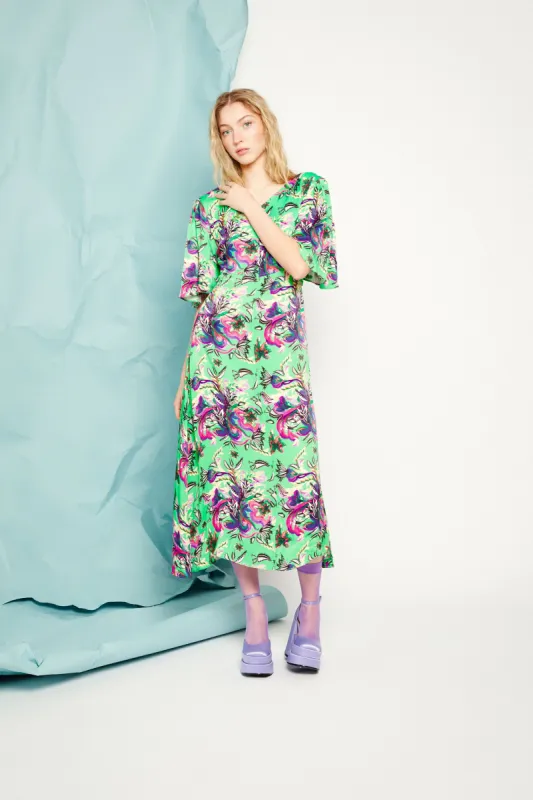 Bea Dress in Green sold by Feri