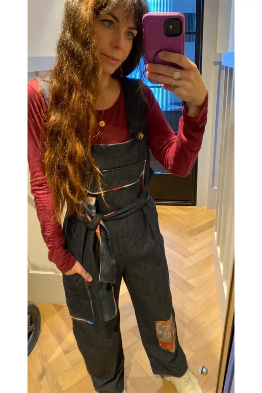 Clo Indigo denim dungarees sold by Feri