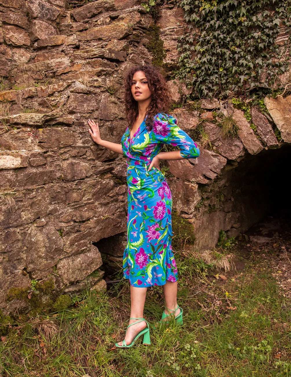 Maria dress in blue sold by Feri product image thumbnail 3