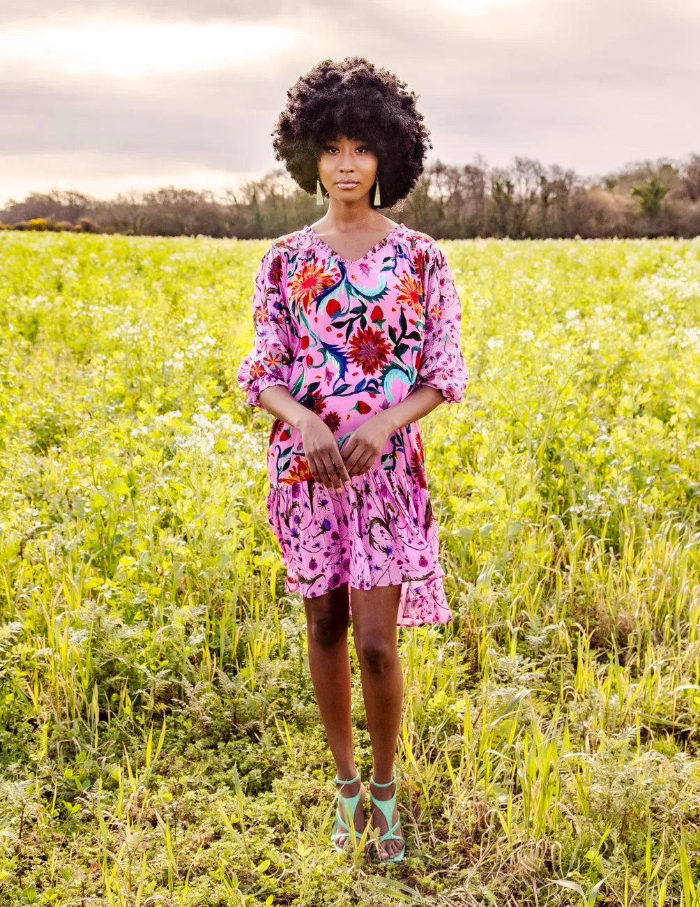 The Aine dress in pink sold by Feri product image thumbnail 3