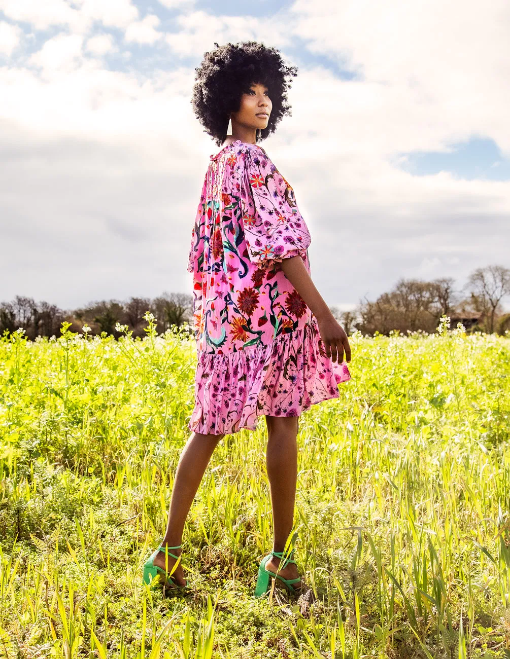 The Aine dress in pink sold by Feri product image thumbnail 2