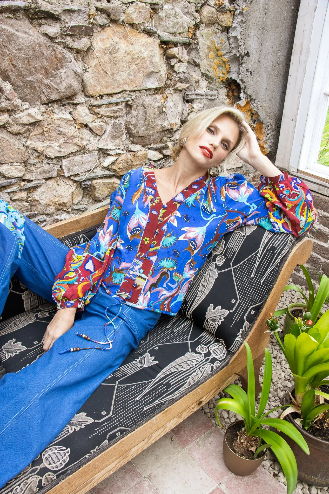 Jen Top (Blue Multi) sold by Feri