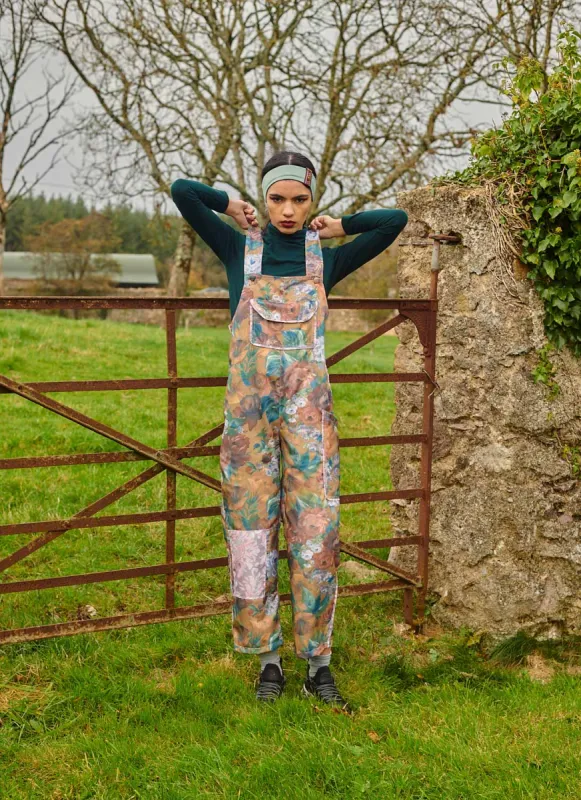 Clo Opulent floral FéRí Dungarees sold by Feri