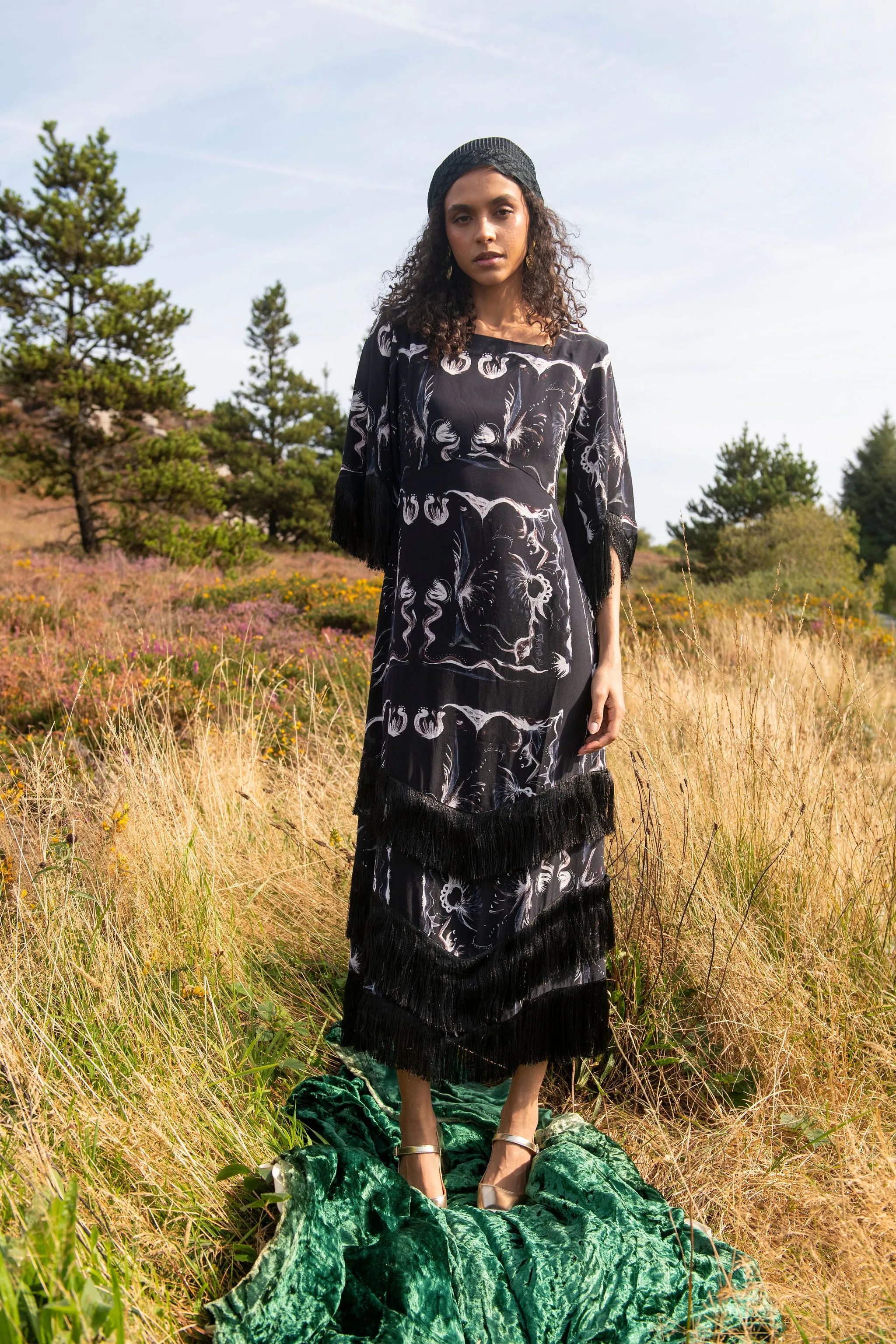 Silvana Dress in silk sold by Feri