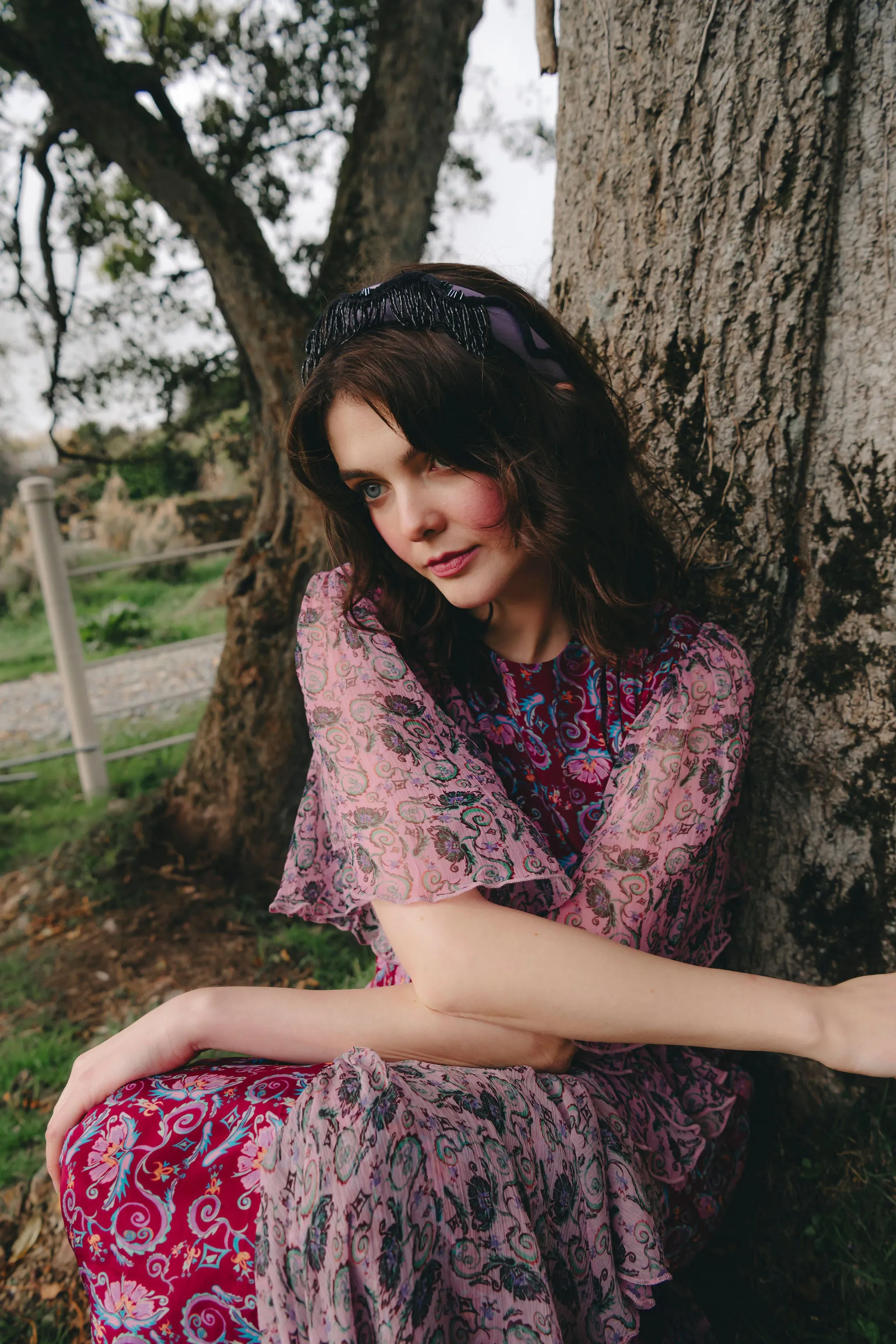 Marilyn Dress in contrast prints sold by Feri product image thumbnail 2