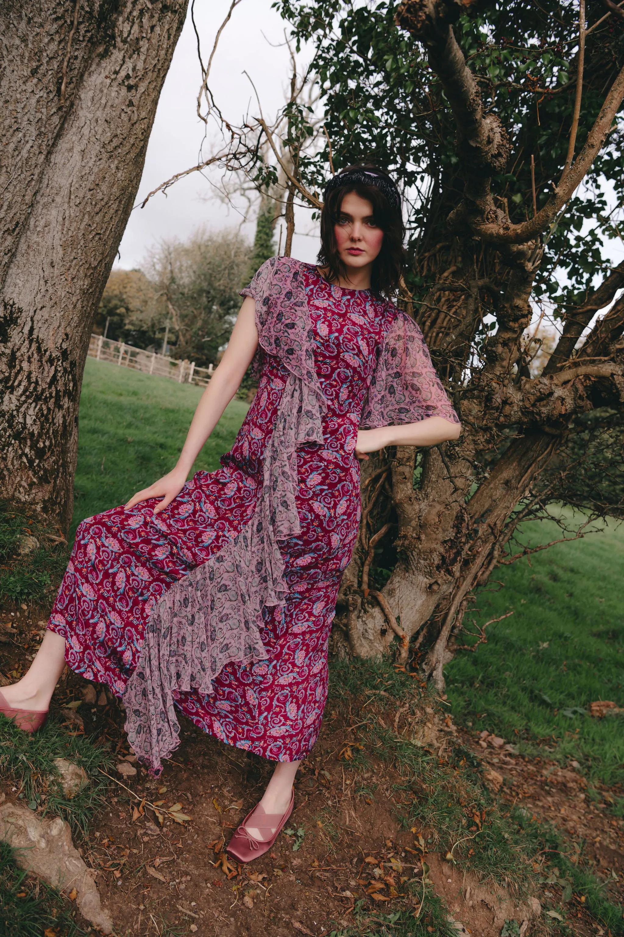 Marilyn Dress in contrast prints sold by Feri product image thumbnail 3