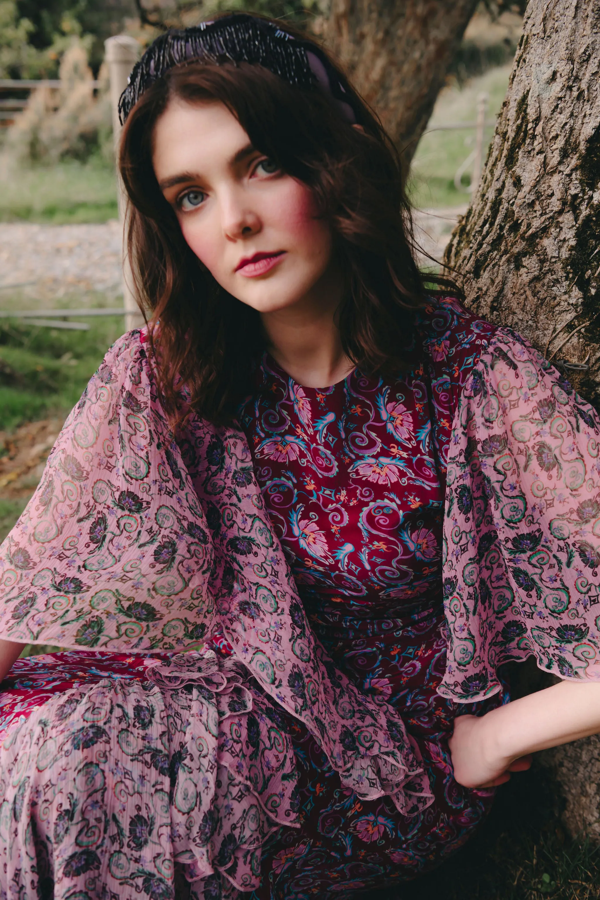 Marilyn Dress in contrast prints sold by Feri product image thumbnail 5