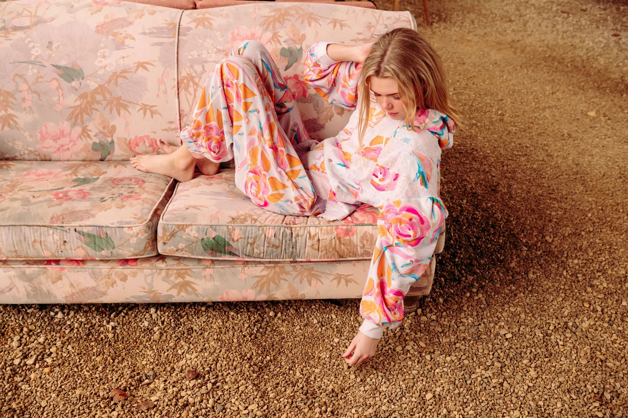 Fiadh Pant in multi pastel print sold by Feri product image thumbnail 4