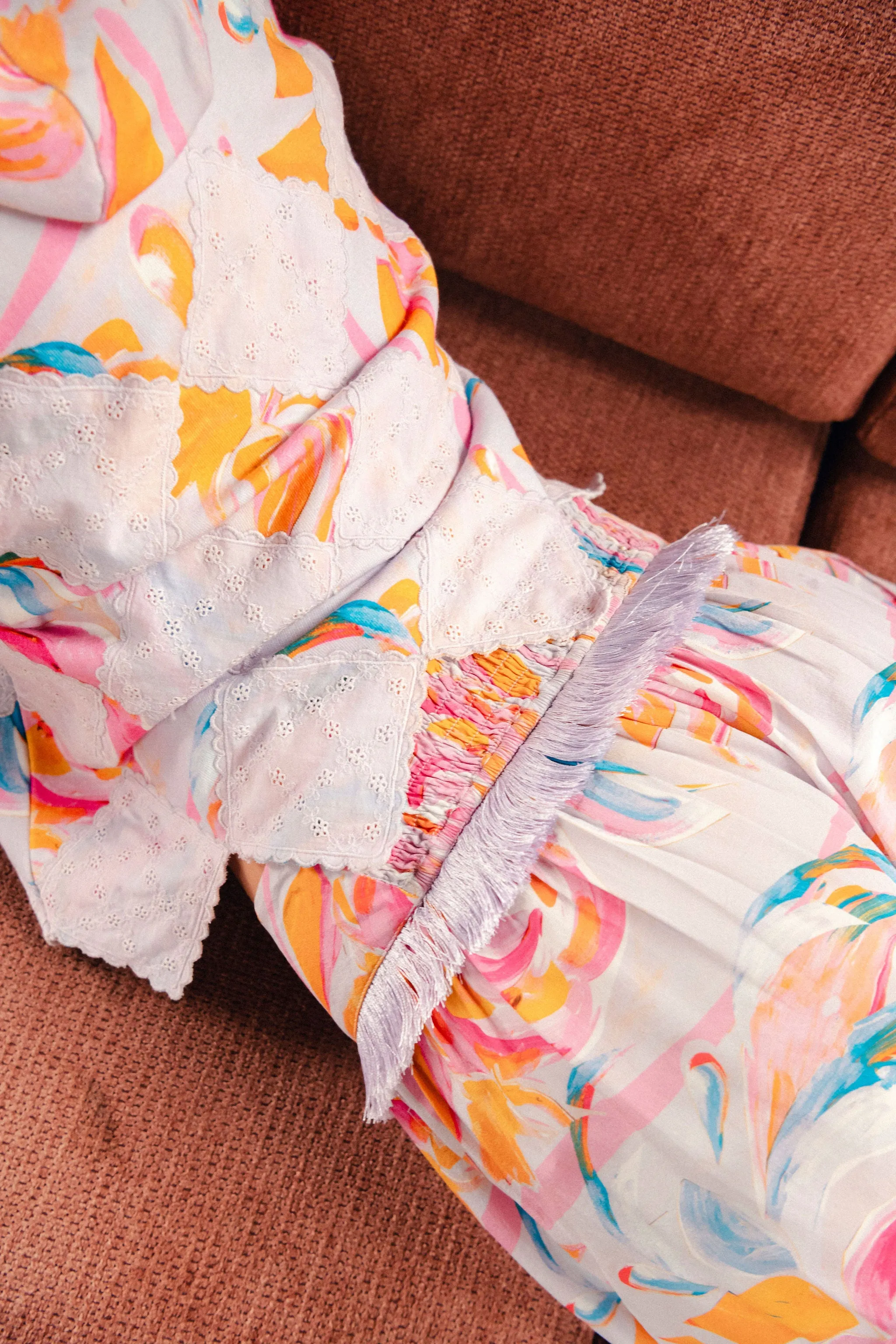 Fiadh Pant in multi pastel print sold by Feri product image thumbnail 3