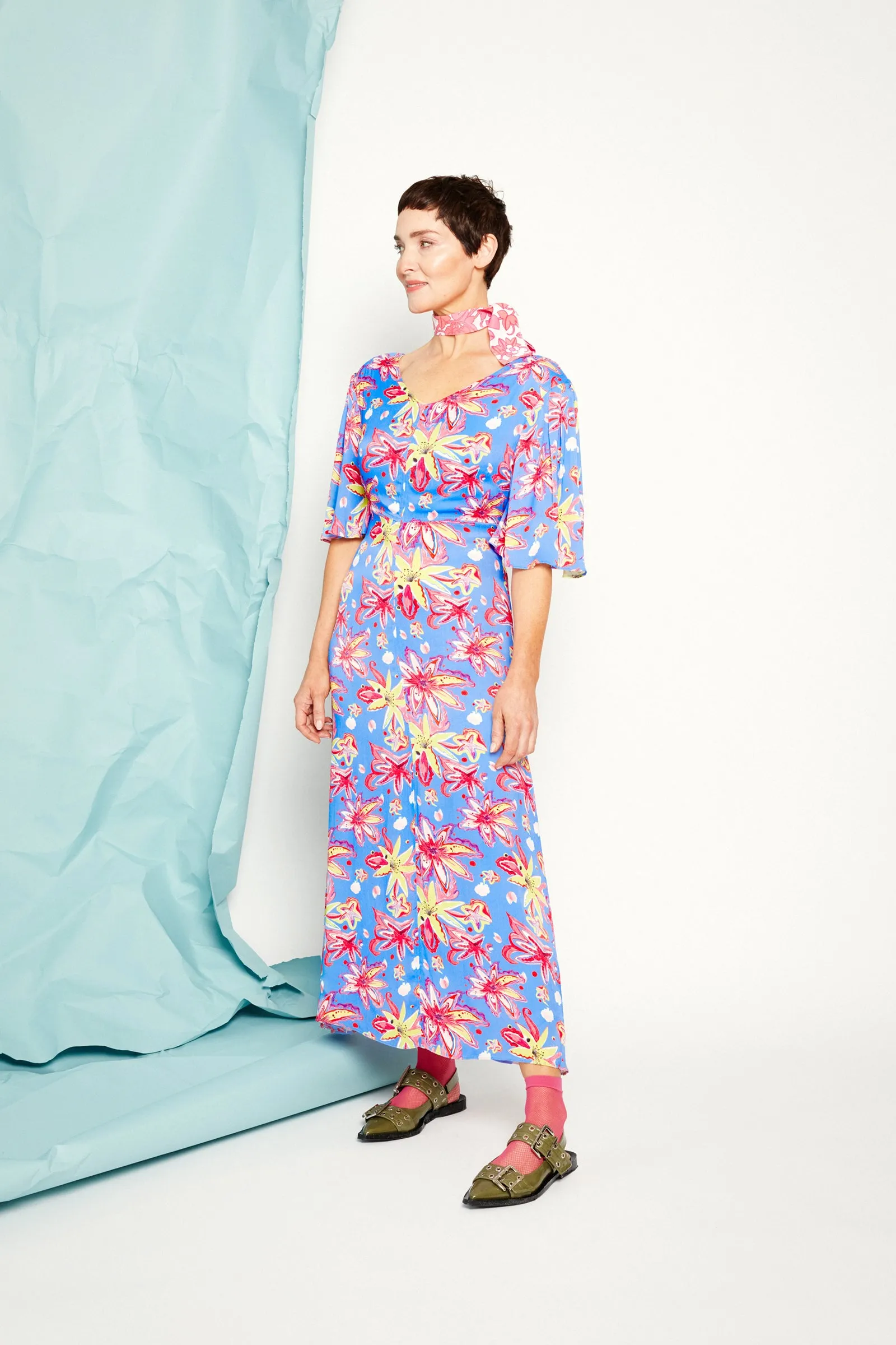 Bea Dress in Blue sold by Feri