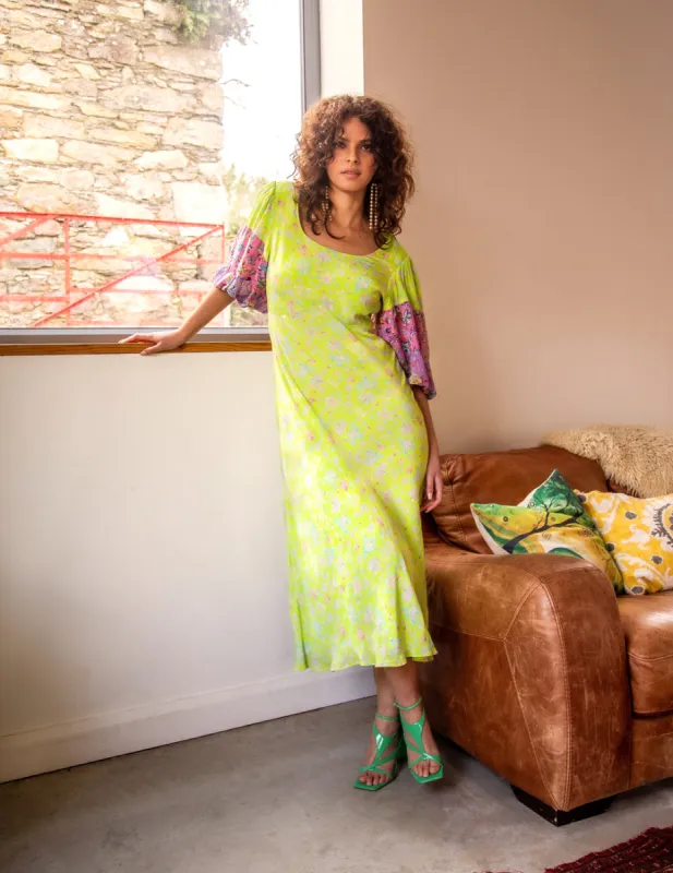 The Aisling dress in lime sold by Feri