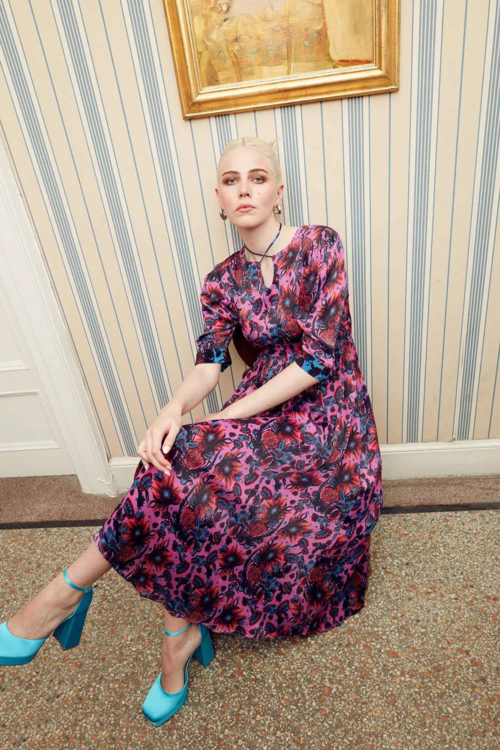 Lenny dress in pink sold by Feri