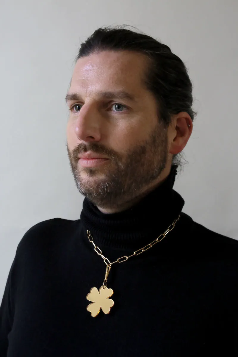 eve ray 'down to the tree' clover charm necklace sold by Blonde the Store product image thumbnail 3