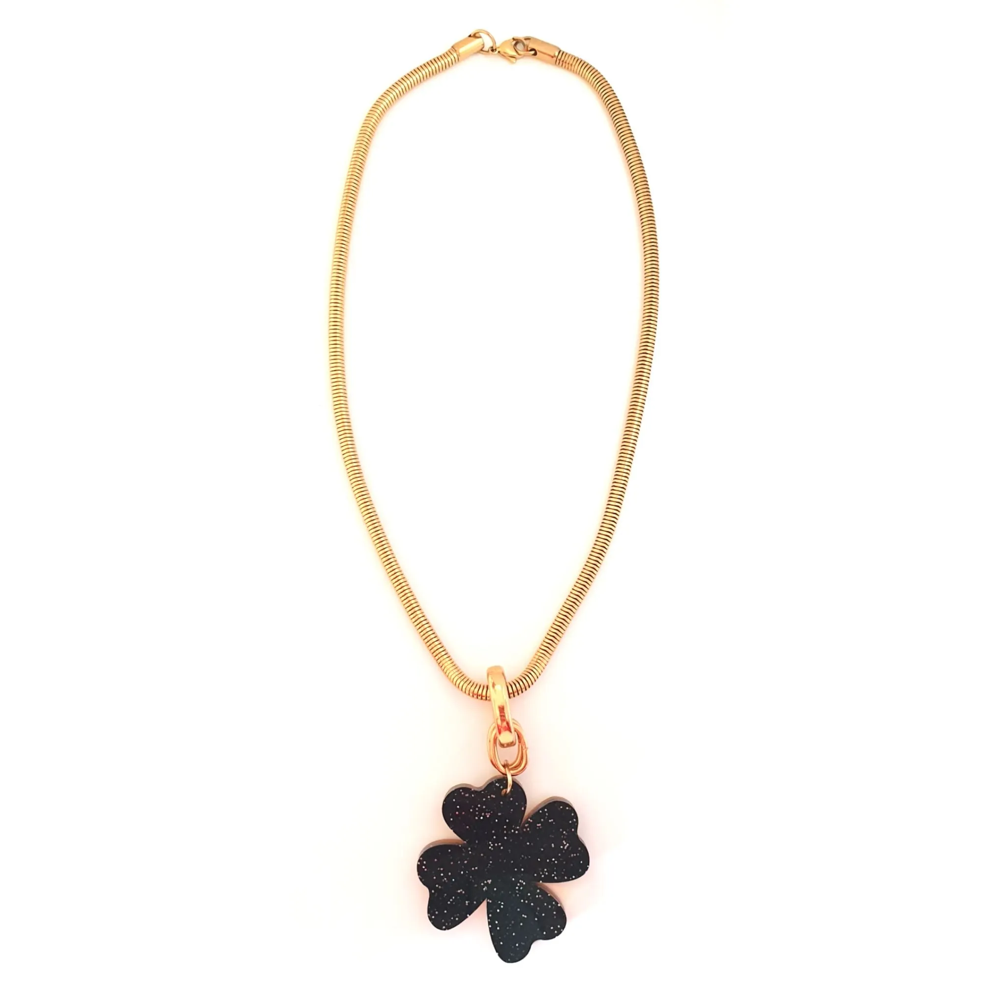 eve ray 'down to the tree' clover charm necklace sold by Blonde the Store product image thumbnail 4