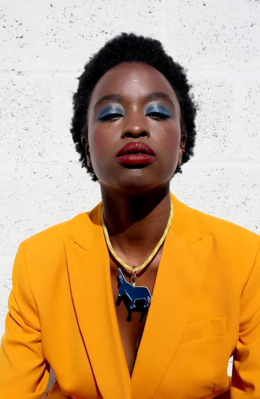 eve ray 'Bess' donkey pendant + rope necklace sold by Blonde the Store