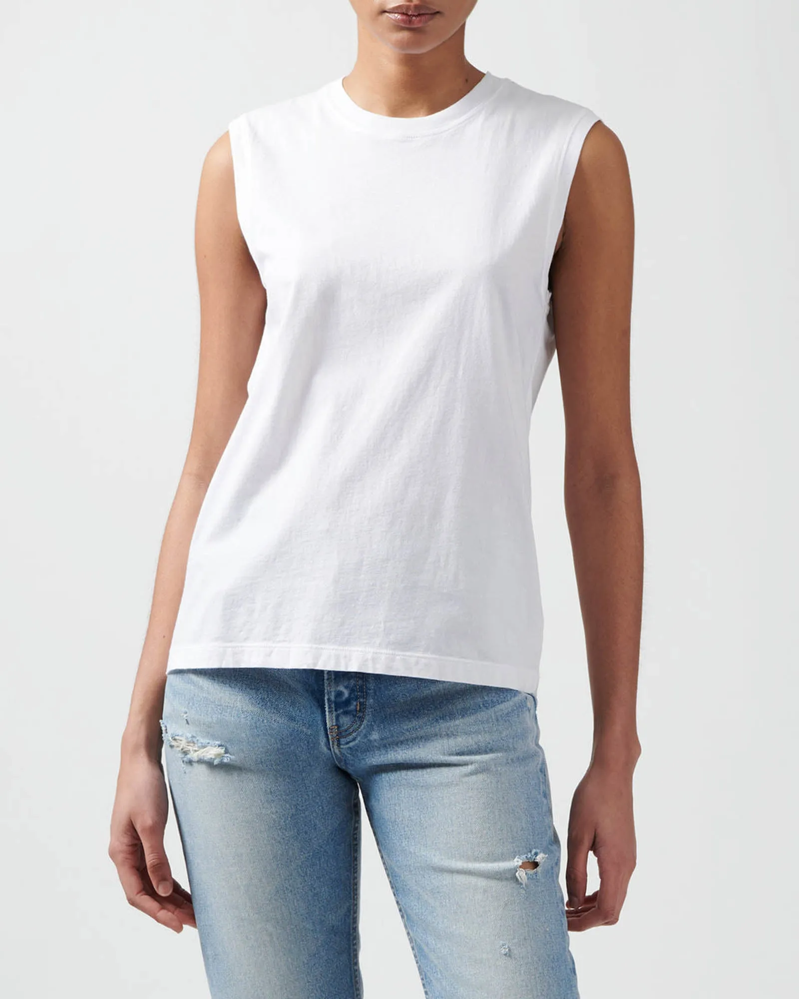 Sleeveless Muscle Tee sold by TNT Fashion