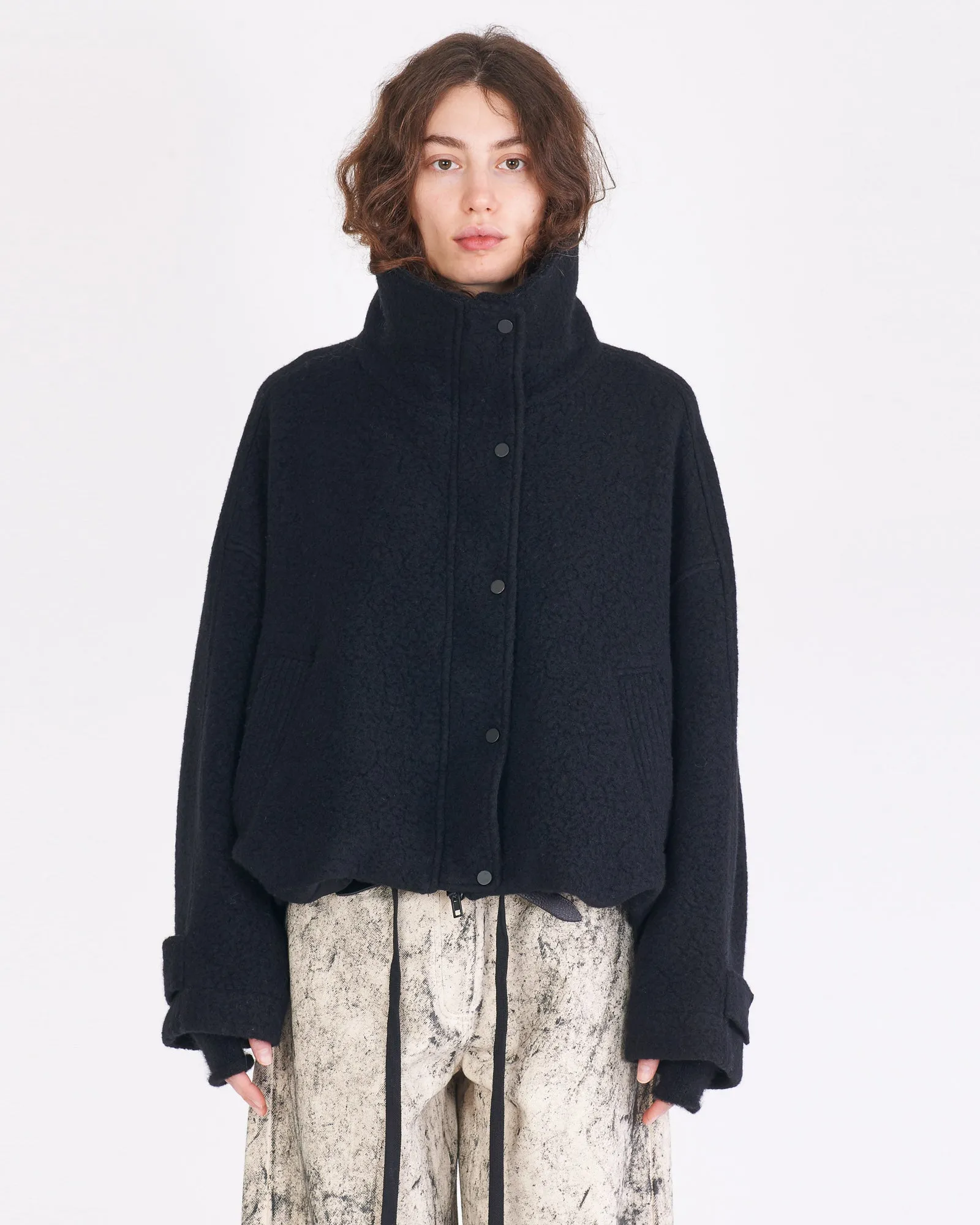 Short Funnel Neck Jacket sold by TNT Fashion