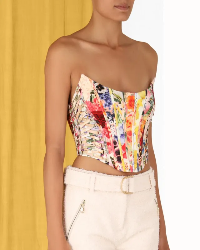 Wonderland Floral Corset sold by TNT Fashion