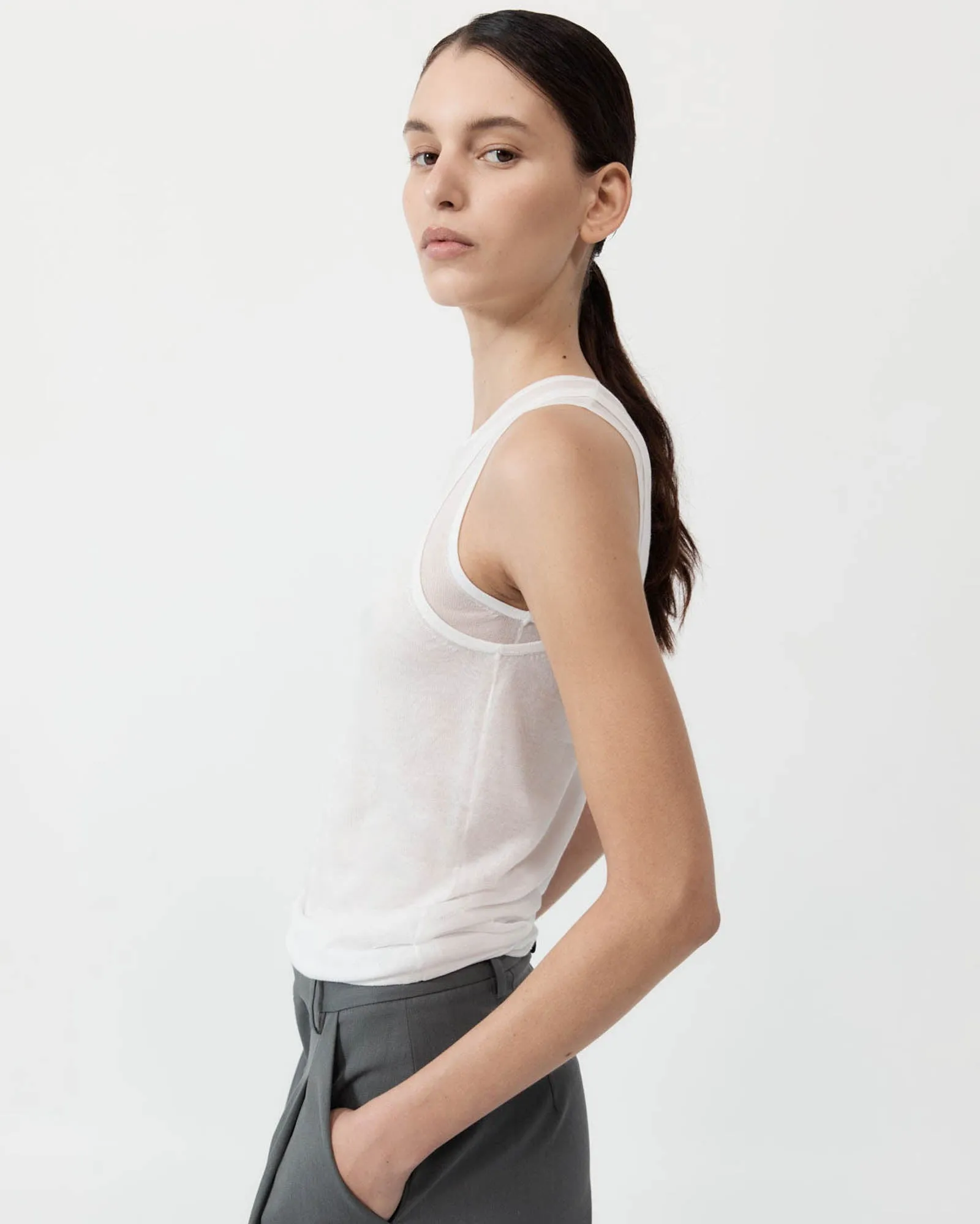 Double Layer Tank Top sold by TNT Fashion product image thumbnail 4