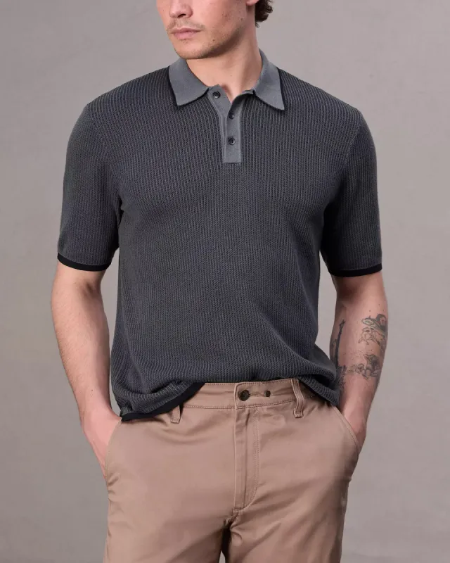 Harvey Knit Polo sold by TNT Fashion