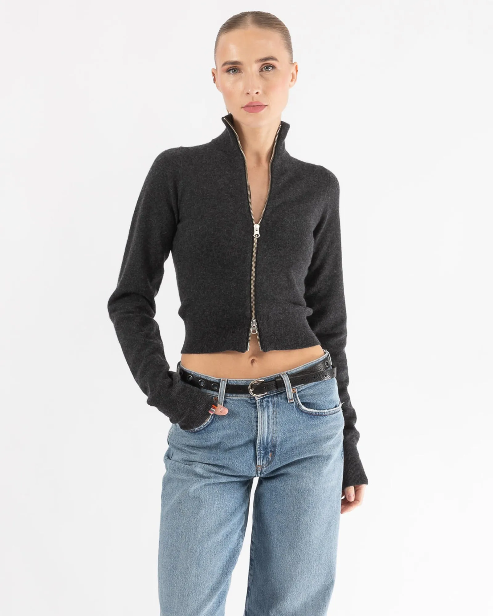 N302 Zip-Up Sweater sold by TNT Fashion