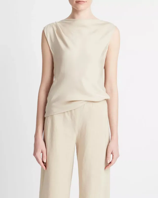 Asymmetrical Drape Blouse sold by TNT Fashion