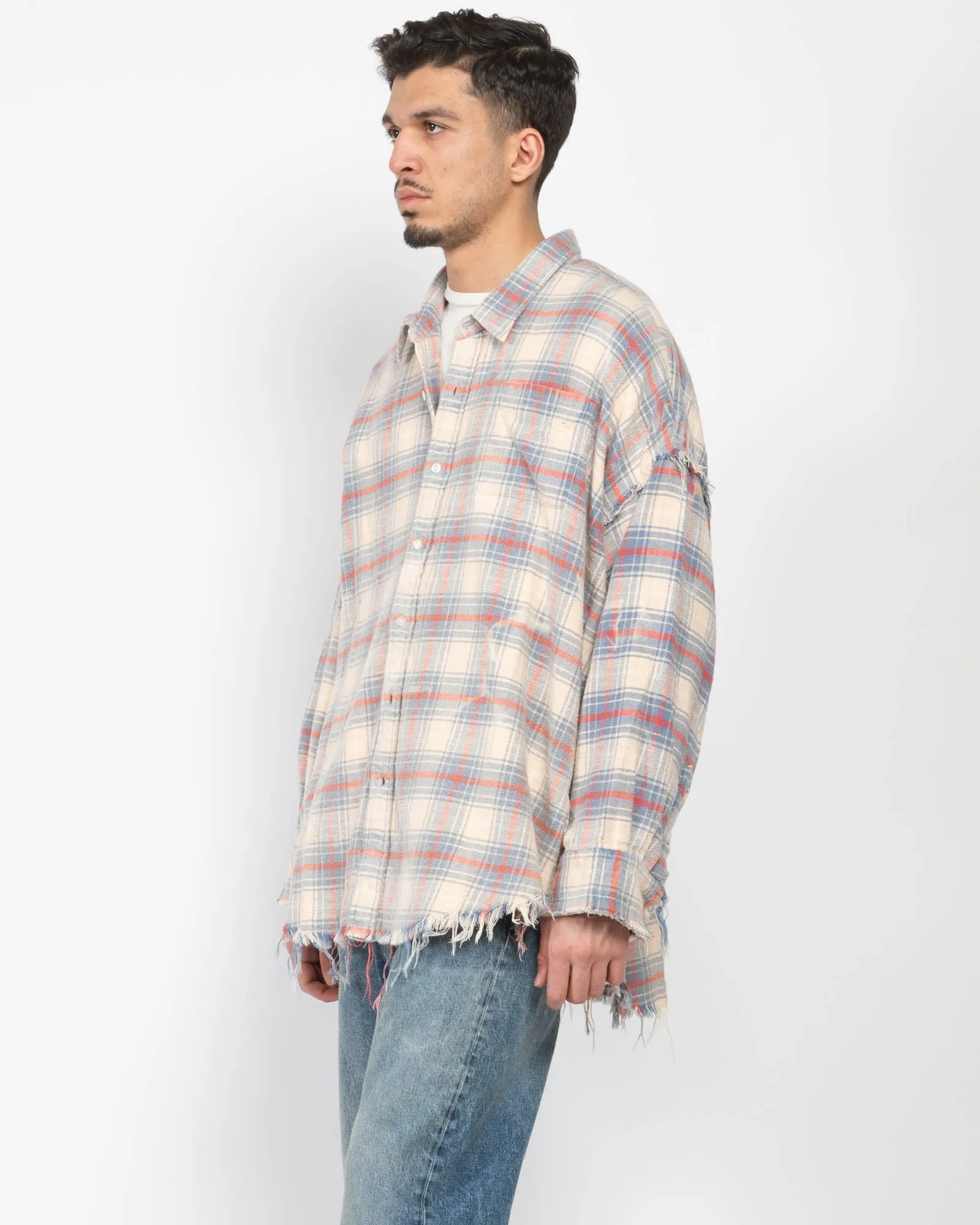 Shredded Seam Drop Neck Shirt sold by TNT Fashion product image thumbnail 4