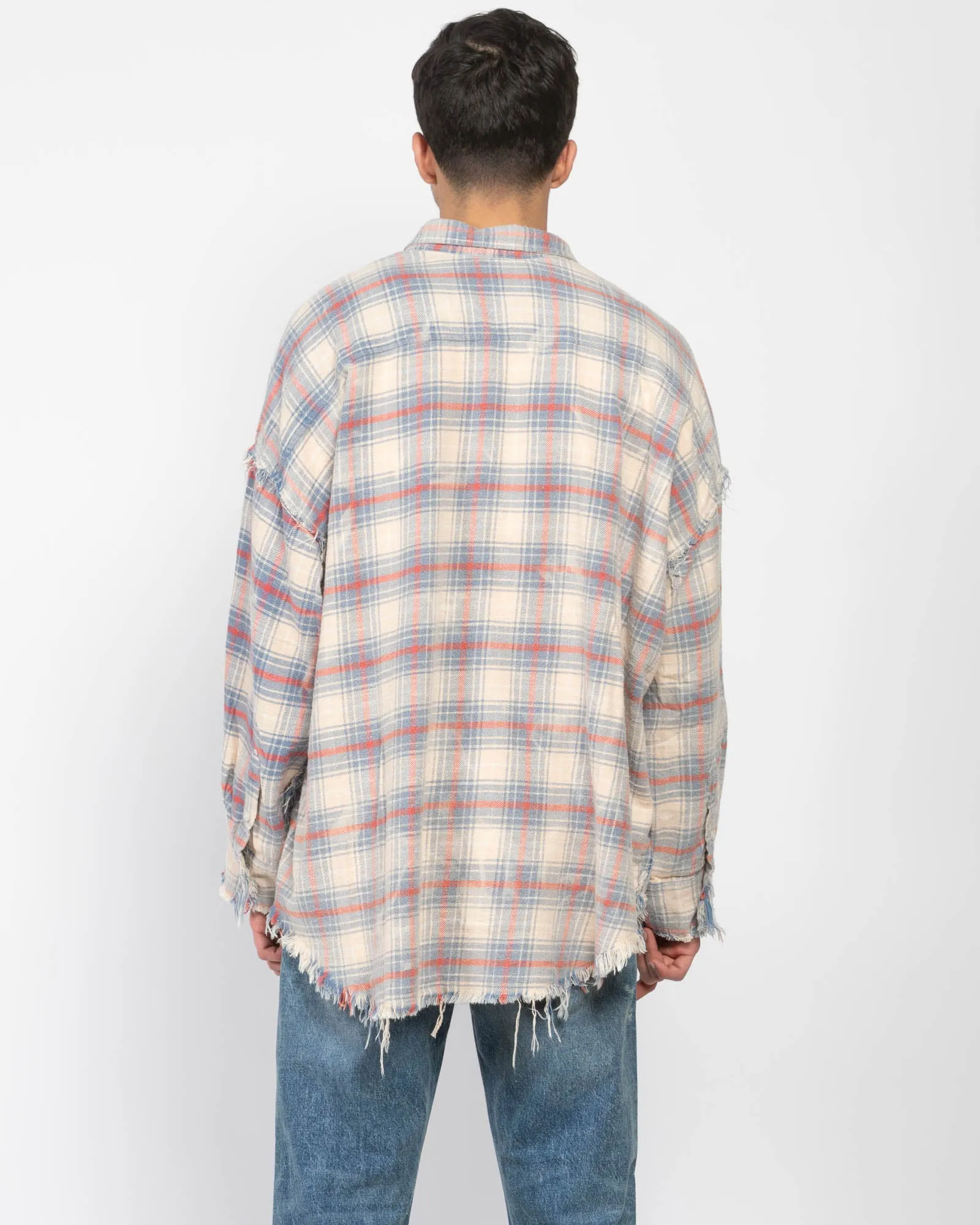 Shredded Seam Drop Neck Shirt sold by TNT Fashion product image thumbnail 3