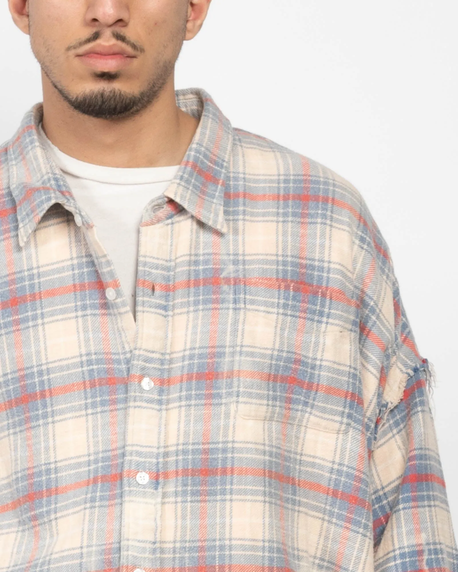 Shredded Seam Drop Neck Shirt sold by TNT Fashion product image thumbnail 5