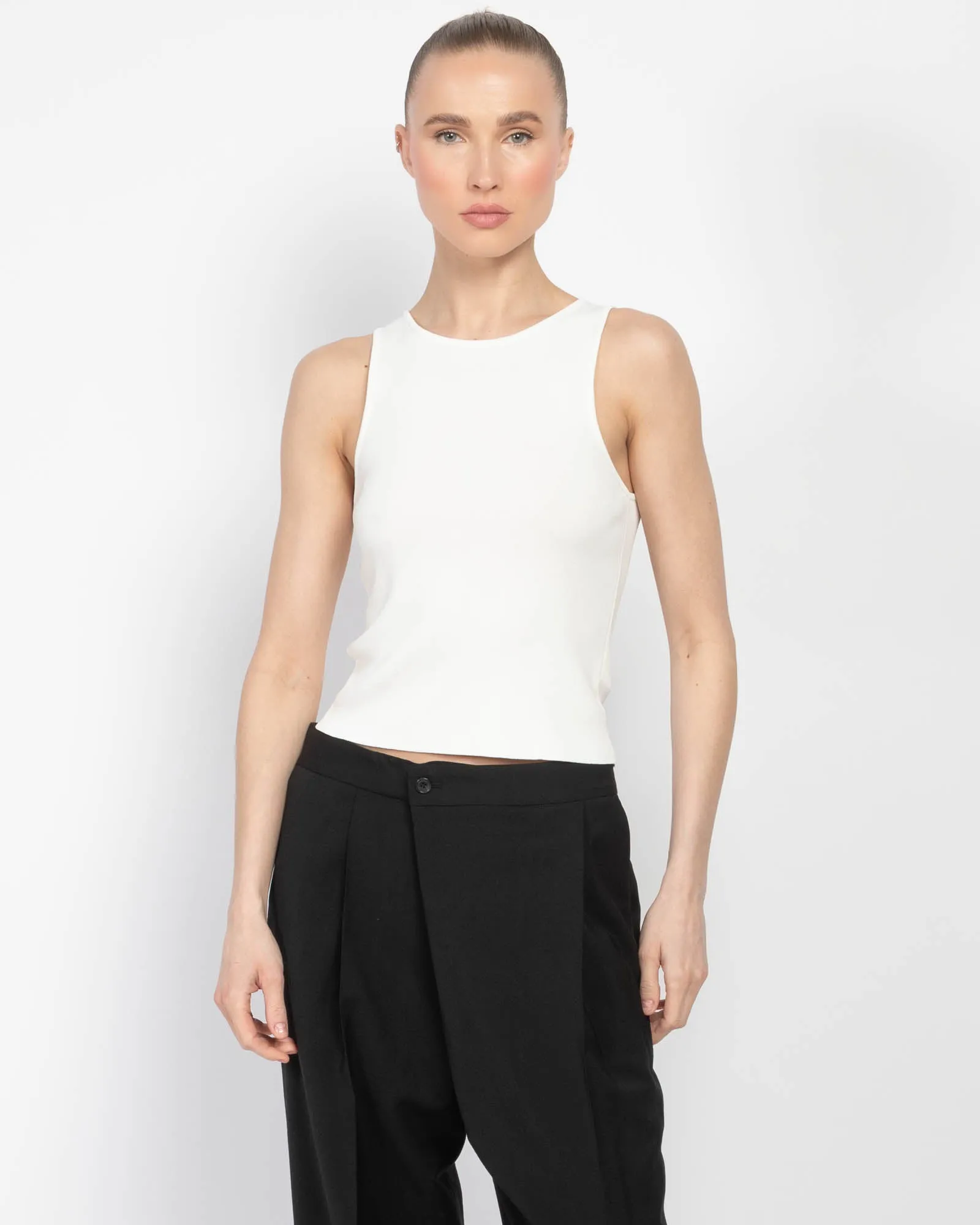 Cutout Sleeveless Top sold by TNT Fashion