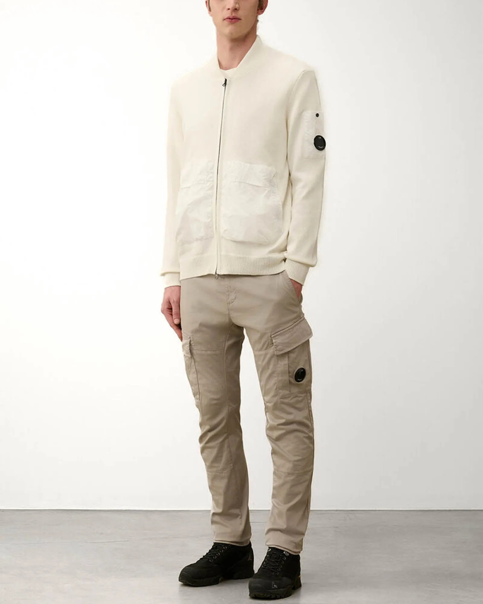 Mixed Bomber Knit Jacket sold by TNT Fashion product image thumbnail 2