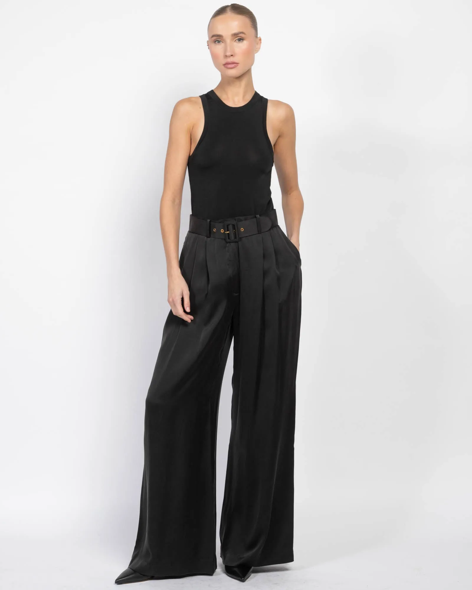 Silk Tuck Trousers sold by TNT Fashion product image thumbnail 2