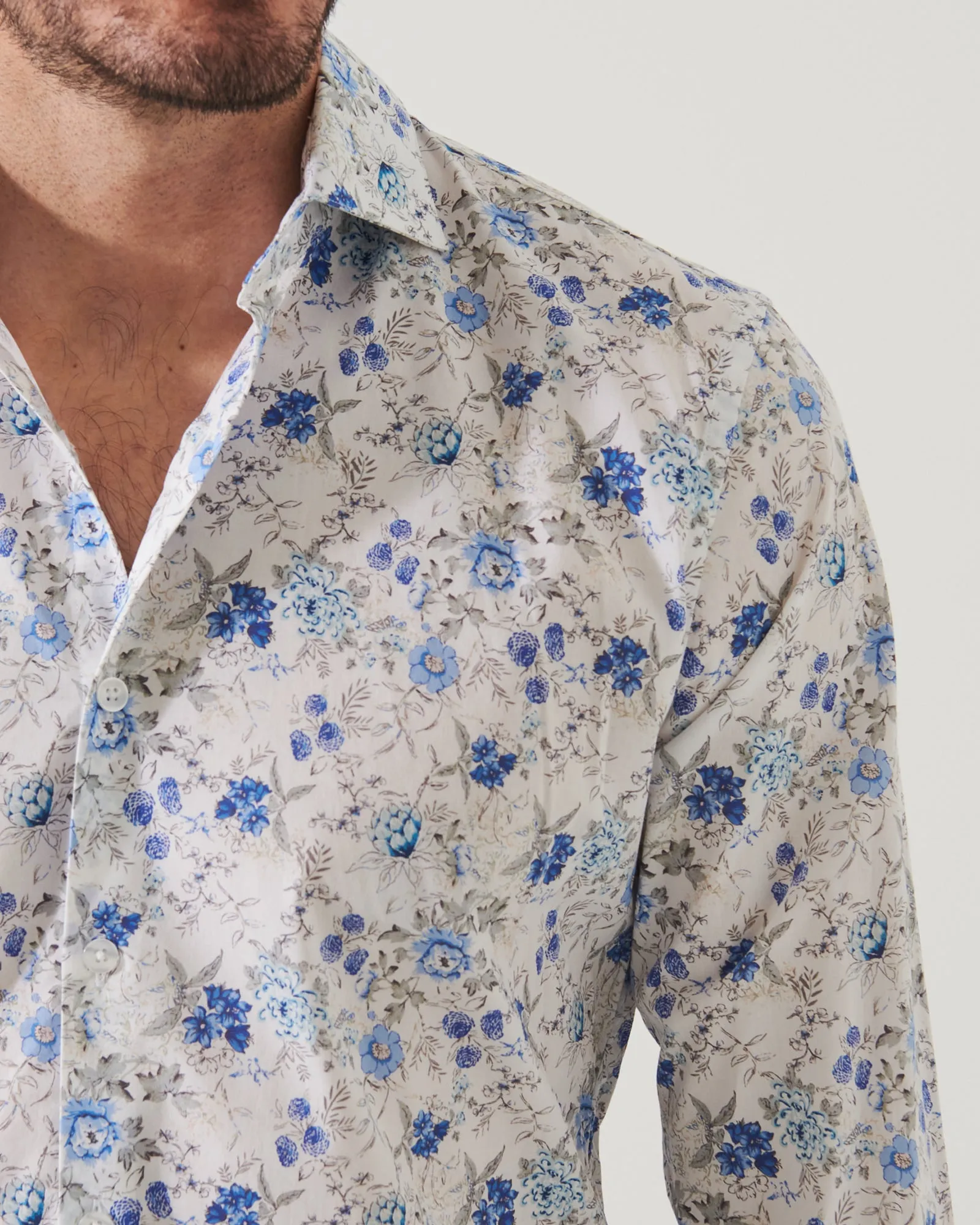 Long Sleeve Mini Floral Shirt sold by TNT Fashion product image thumbnail 4