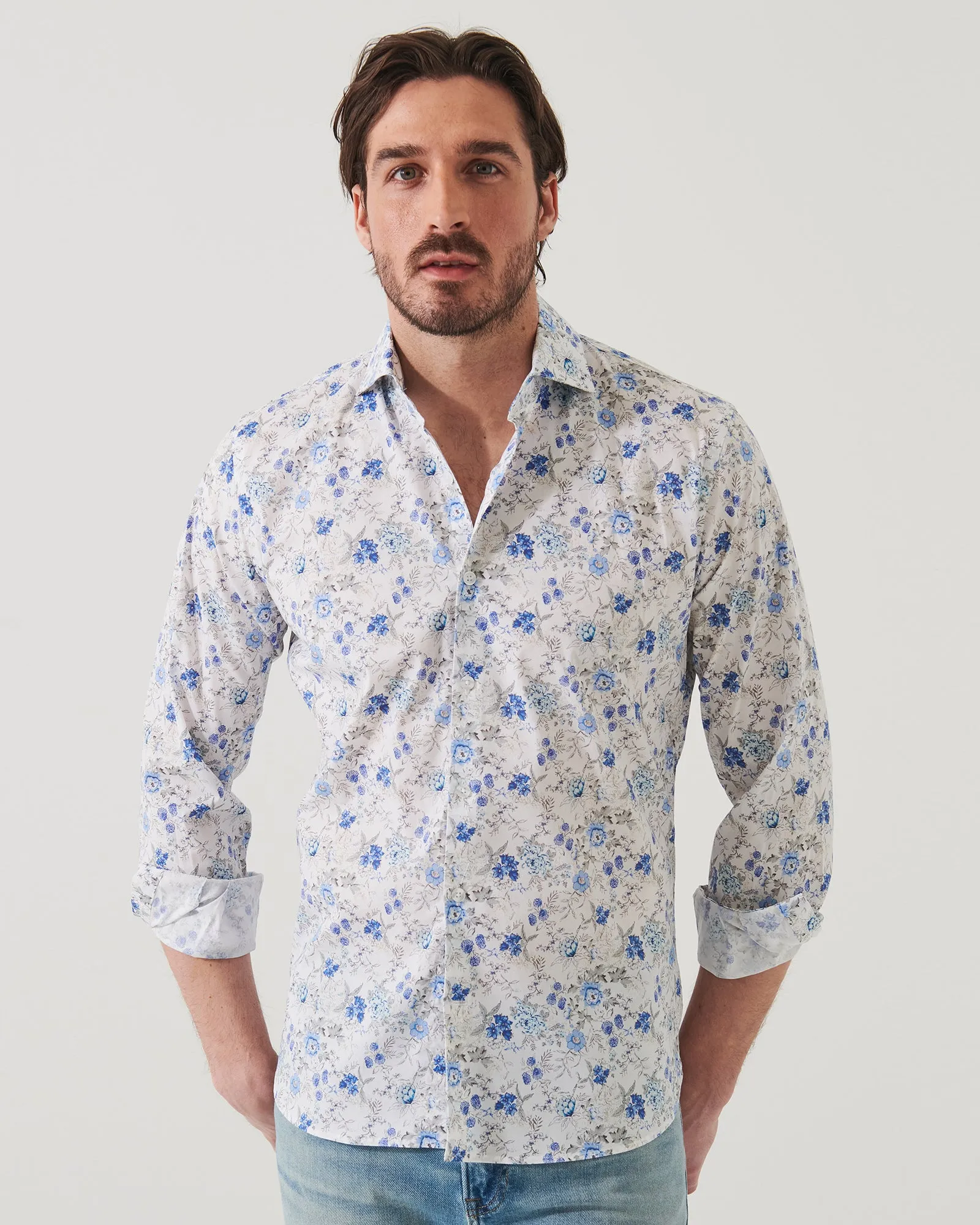 Long Sleeve Mini Floral Shirt sold by TNT Fashion product image thumbnail 3