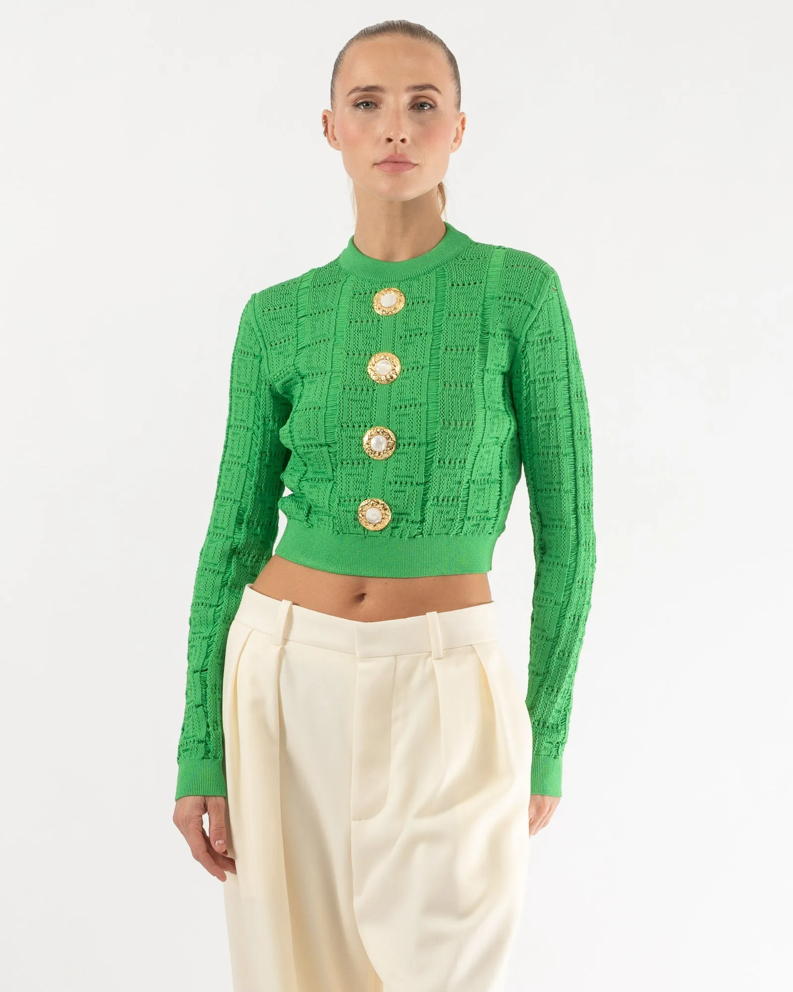 Mesh Knit Pullover sold by TNT Fashion