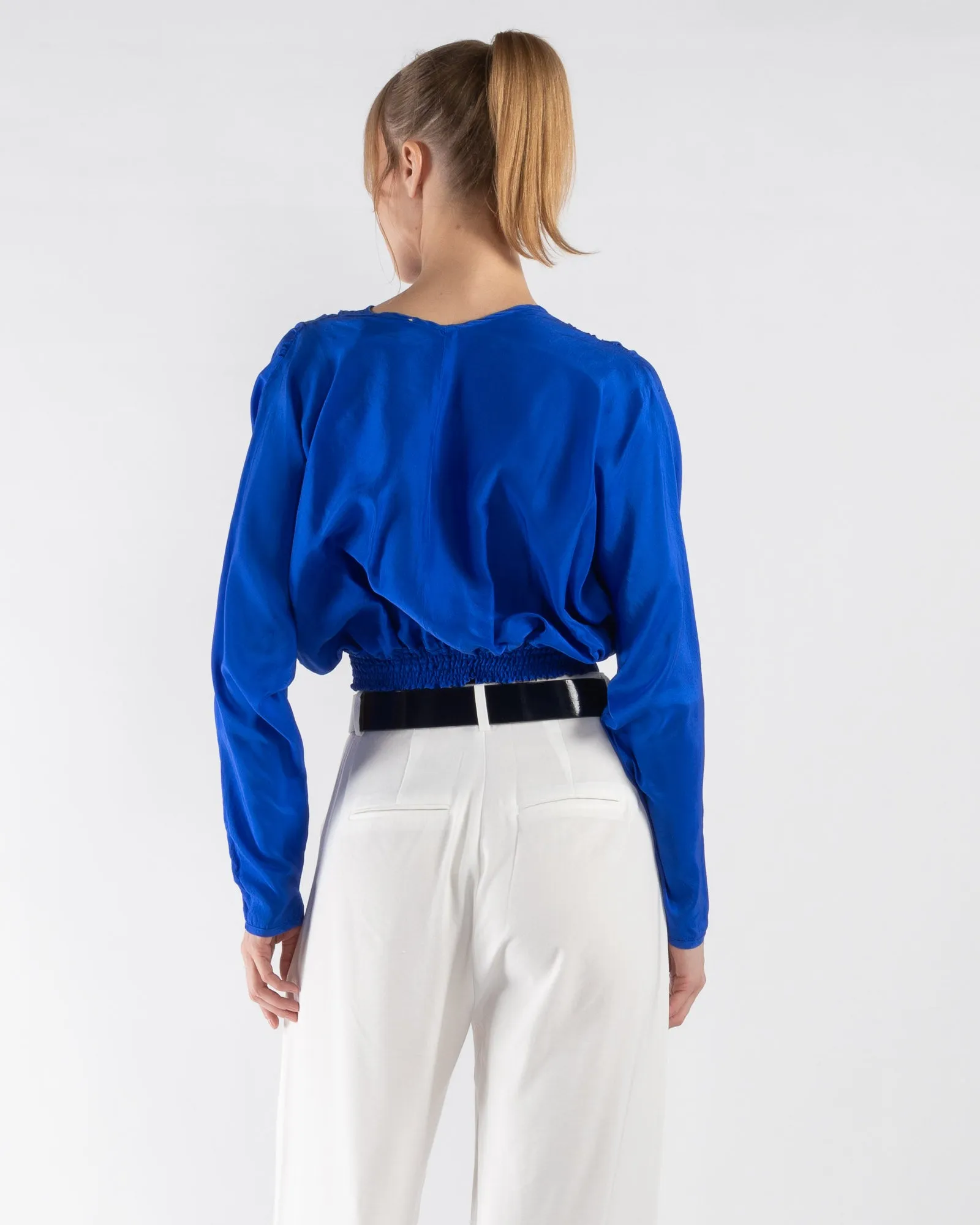 Habotai V-Neck Blouse sold by TNT Fashion product image thumbnail 5