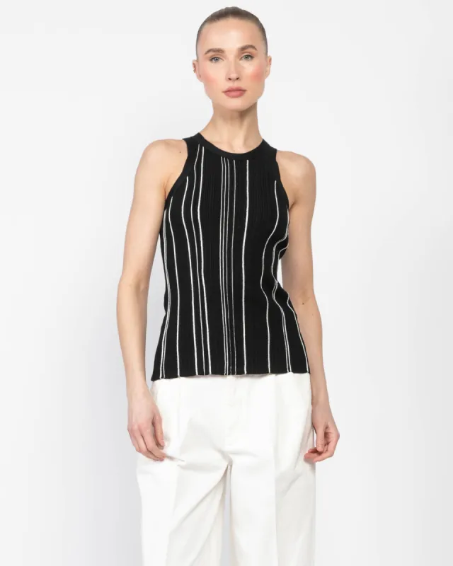 Curved Print Rib Tank sold by TNT Fashion