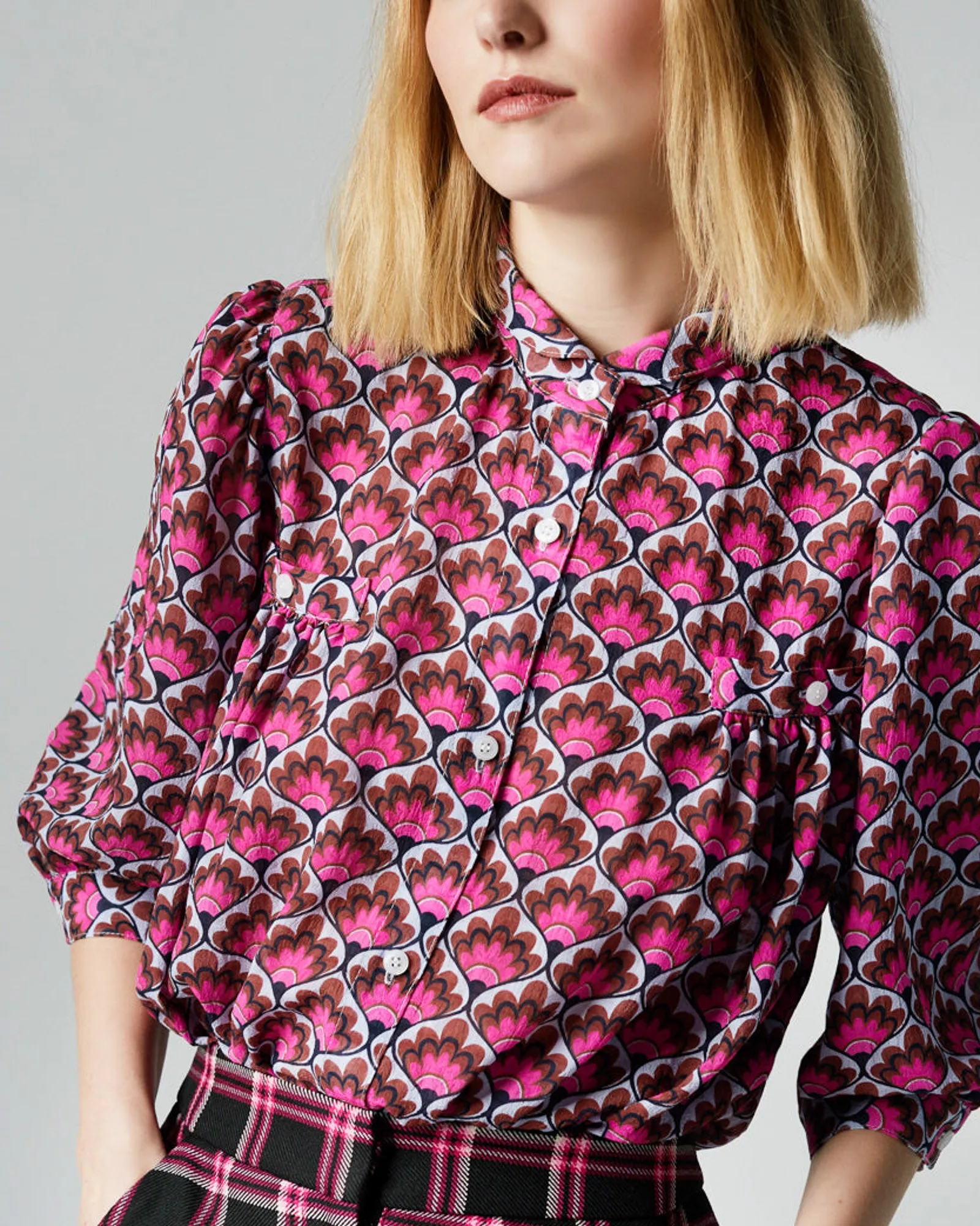 Shirred Pocket Blouse sold by TNT Fashion product image thumbnail 3