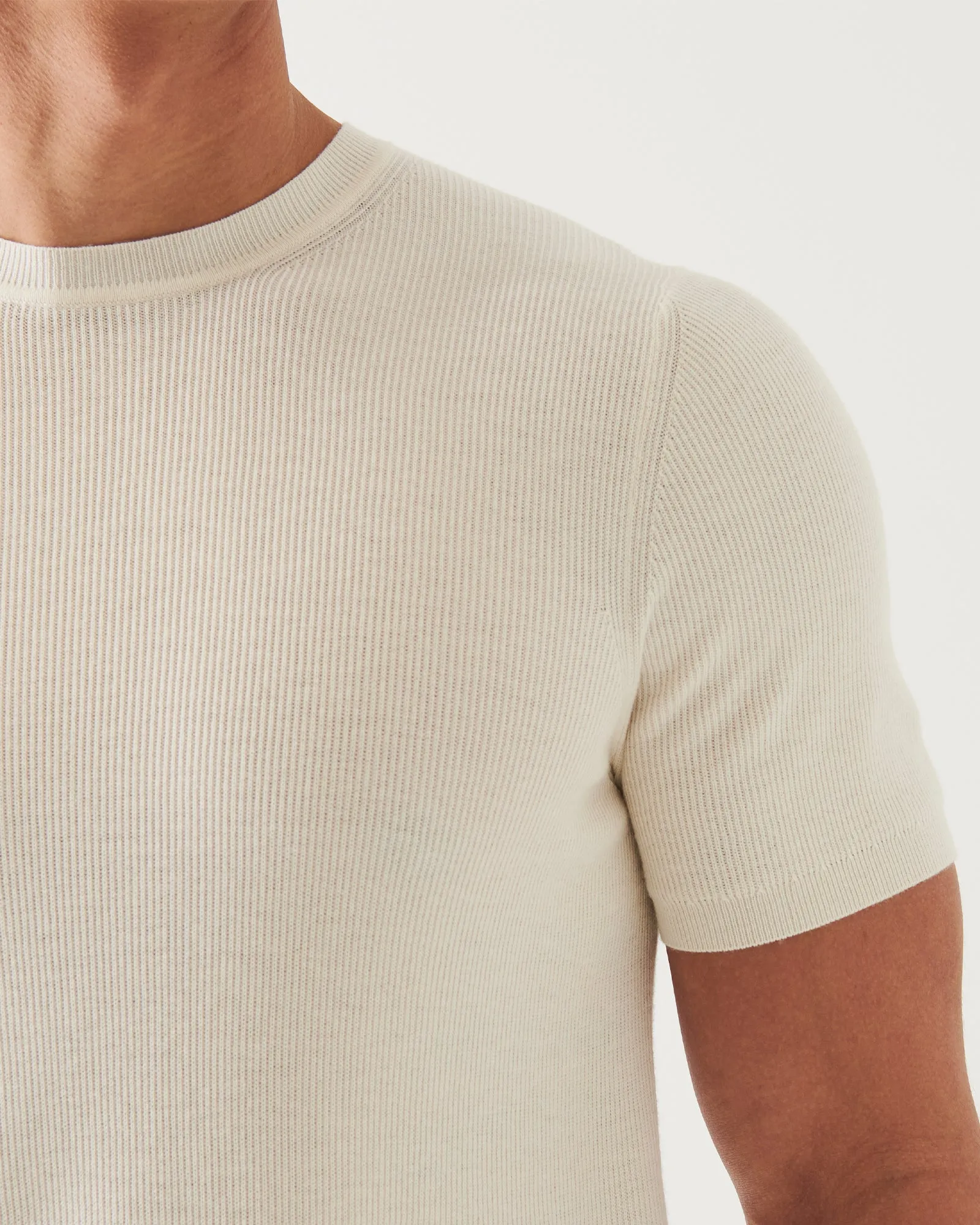 Short Sleeve Ribbed 14 Gauge Crewneck sold by TNT Fashion product image thumbnail 4