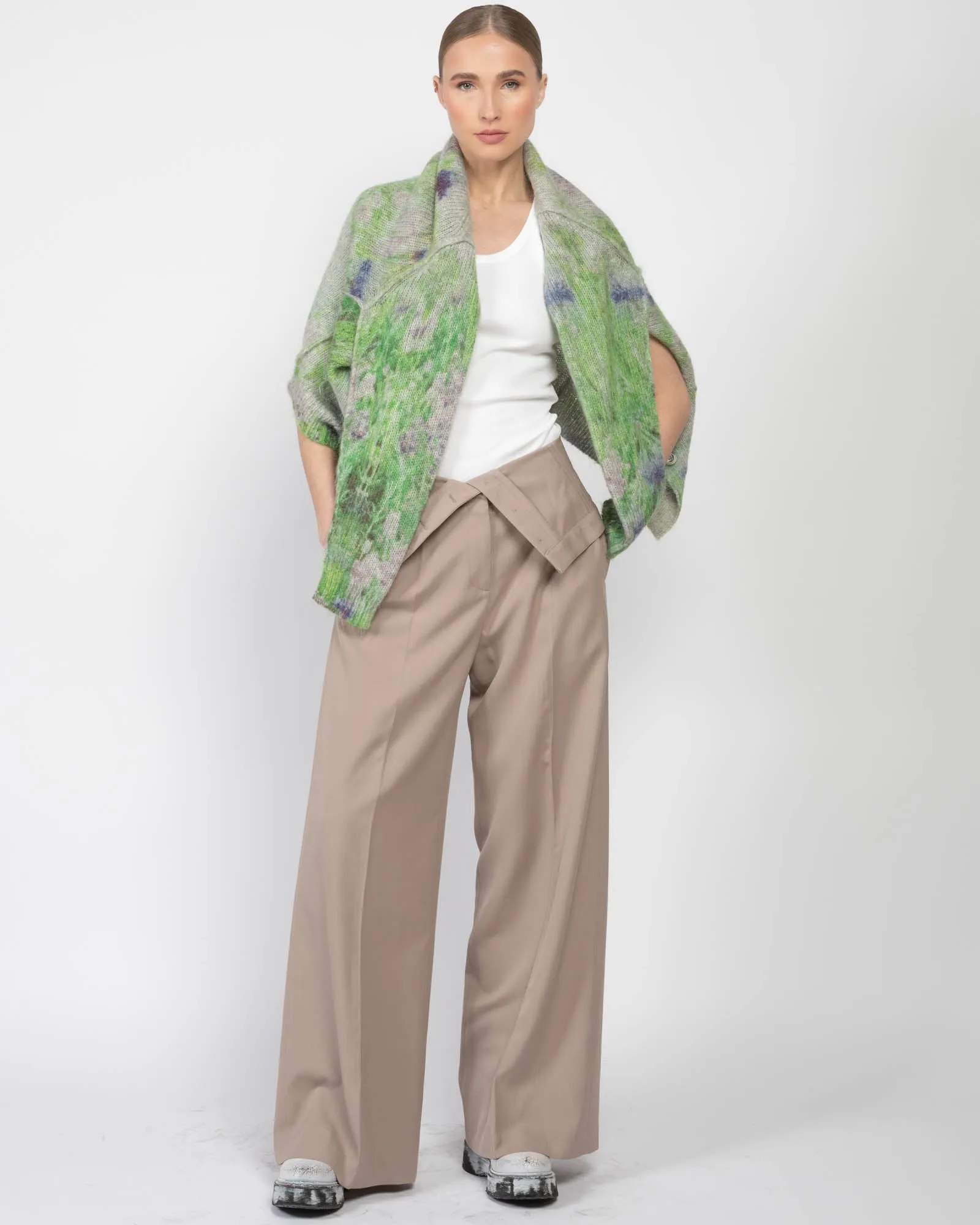 Wide Leg Fold Over Trousers sold by TNT Fashion product image thumbnail 2