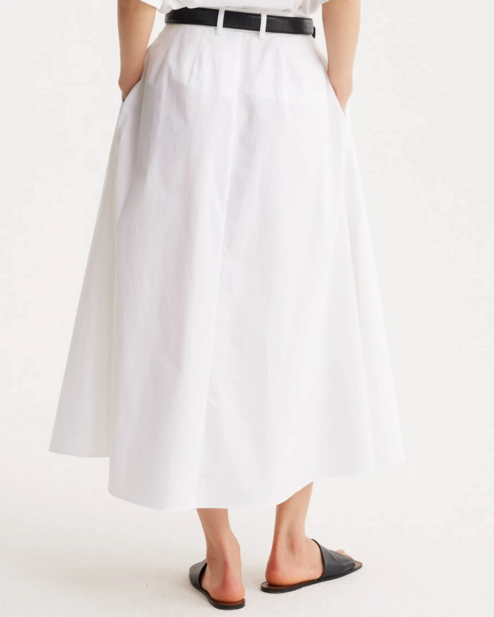 Wide Poplin Skirt sold by TNT Fashion product image thumbnail 3
