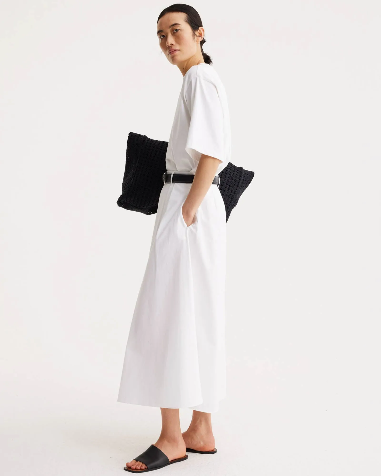 Wide Poplin Skirt sold by TNT Fashion product image thumbnail 4