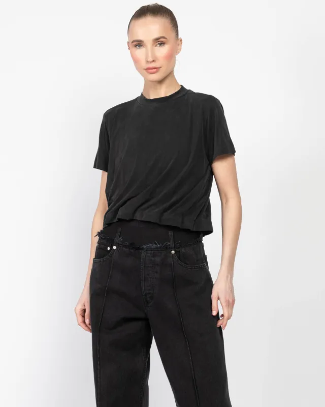 Crop Twist T-Shirt sold by TNT Fashion