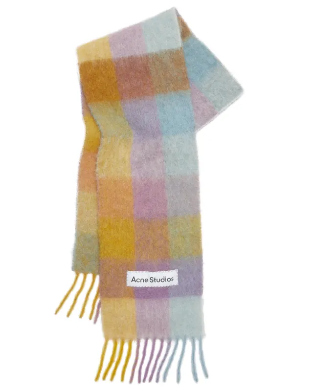 Mohair Checked Scarf sold by TNT Fashion