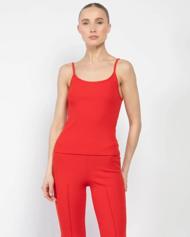 Rib Spaghetti Tank Top sold by TNT Fashion